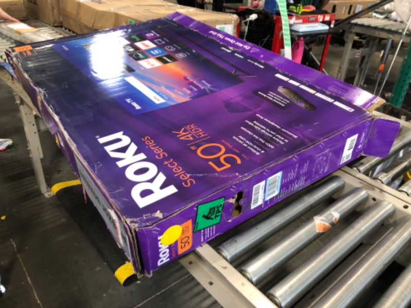 Photo 1 of ** use for parts**
Roku Smart TV 2025 – 50-Inch Select Series, 4K HDR TV – RokuTV with Enhanced Voice Remote – Flat Screen LED Television with Wi-Fi for Streaming Live Local News, Sports, Family Entertainment