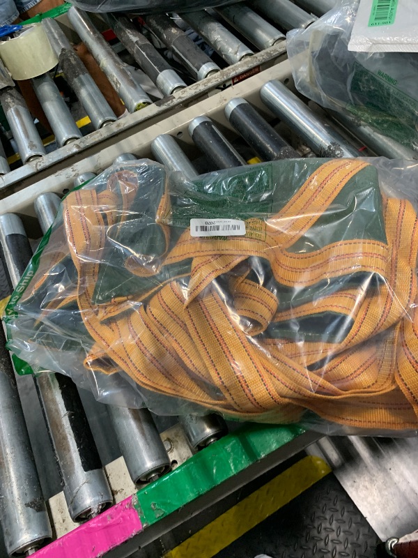 Photo 1 of Hokoad Cargo Lifting Pad Net, Heavy Duty Safety Lifting Cargo Net Lifting Net for Construction Rigging Moving Towing Hoisting Work Gear (39.37 * 39.37inch)