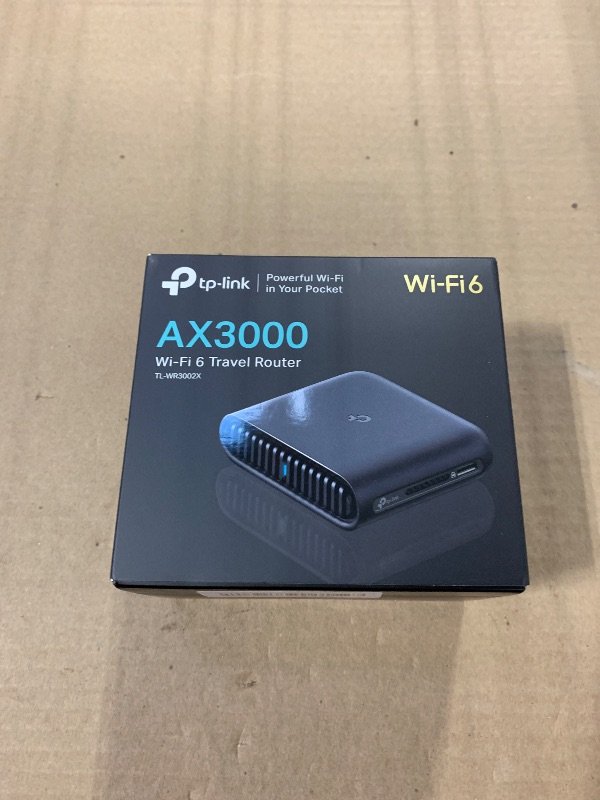 Photo 1 of TP-Link Dual-Band Wi-Fi 6 AX3000 Travel Router TL-WR3002X | Multi-Gig Portable | OpenVPN, WireGuard | Easy Public WiFi Sharing | Hotel/Cruise/Travel Approved | Phone WiFi Tether | USB 3.0 | Multi-Mode