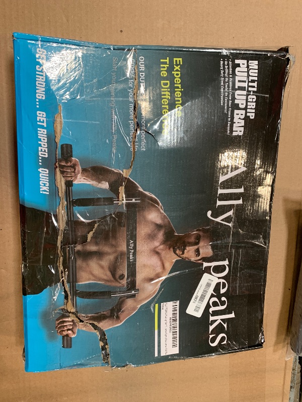 Photo 1 of ** DAMAGE TO THE BOX **ALLY PEAKS Pull Up Bar Thickened Steel Pipe Super Heavy Duty Steel Frame Upper Workout Bar| Multi-Grip Strength for Doorway | Indoor Chin-Up Bar Fitness Trainer for Home Gym Max Limit 440 lbs