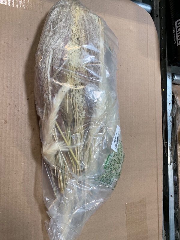 Photo 1 of 130PCS Natural Dried Pampas Grass Boho Home Decor Bouquet Phragmites Dried Flowers Bouquet for Wedding Floral Arrangements Home Decorations (130PCS)