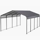 Photo 1 of [FOR PARTS ONLY] 12X20 FT Carport with Galvanized Steel Roof