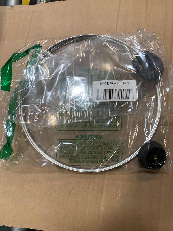 Photo 1 of 10 Inch Pan Lid Replacement Glass Lid for Pans, Pots, Skillets and Cast Iron, Clear, 1 Set