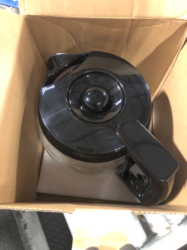 Photo 1 of 14-Cup Glass Replacement Coffee Carafe Compatible with Cuisinart Coffee Maker Models DCC-2200, DCC-2600, DCC-2800, DCC-3200, and DCC-3200P1, Coffee Pot Decanter Pitcher, Black Handle