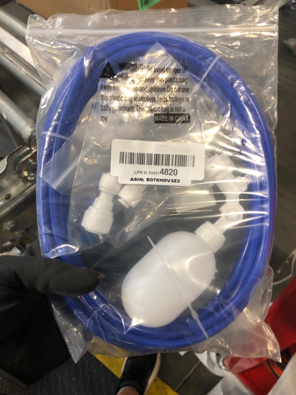 Photo 1 of 1/4 inch Tube Float Valve Kit for RO Water Reverse Osmosis System water filter Push in to Connect Pipe Hose Tube Fittings CCK tube?ball valve +L+15 feet pipe? (blue)