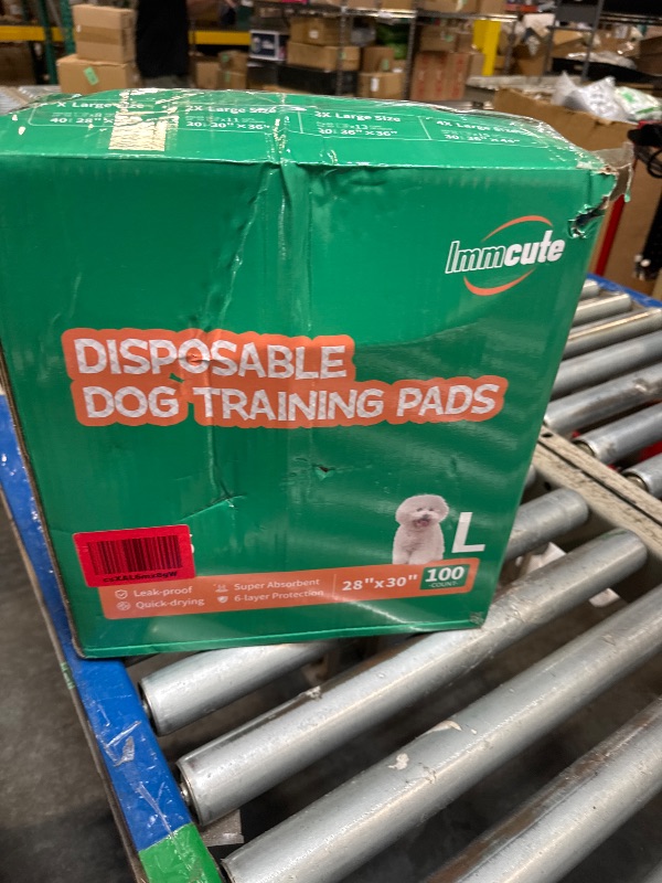 Photo 1 of 100 Count Large Dog Puppy Pads - 28"x30" Absorbent Potty Training Pads | Leakproof Quick-Dry Disposable Pee Pads for Puppies & Adult Dogs | Indoor, Outdoor, Crate, Housebreaking Use