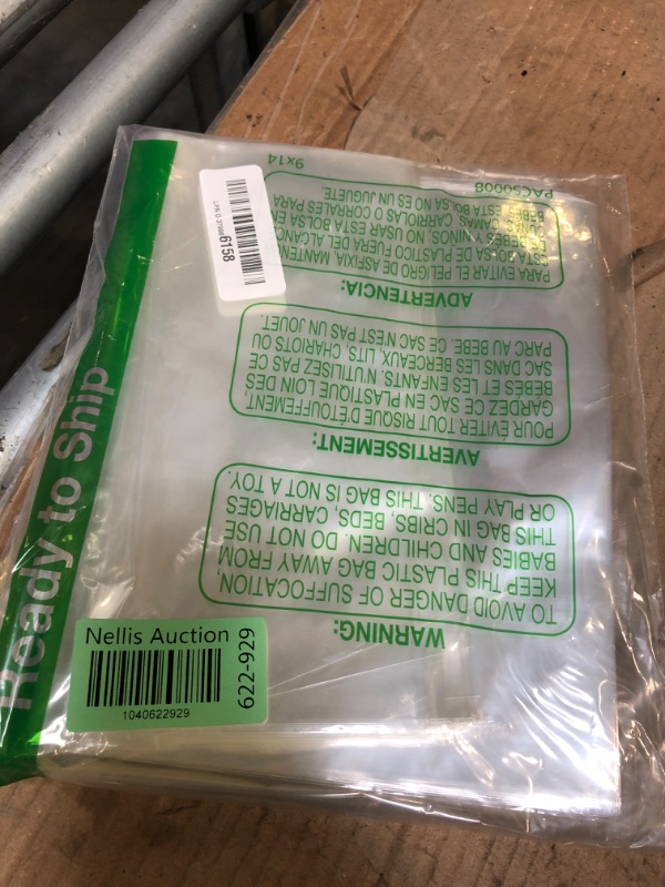 Photo 1 of 100 Pcs Clear Flat Cello Cellophane Treat Bags Good for Bakery,Popcorn,Cookies,Candies,Dessert 1.2mil.Give Metallic Twist Ties! (9"x12")