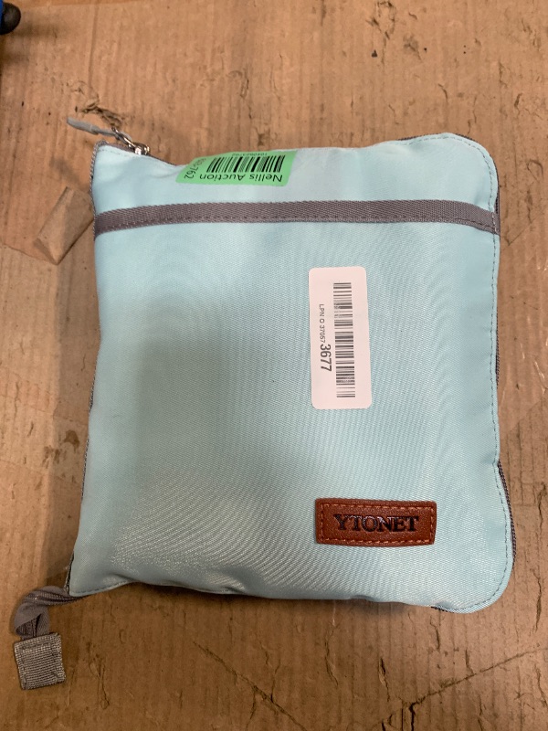 Photo 1 of ?Ytonet Foldable Garment Duffle Bags for Travel, Carry On Convertible Duffel Bag with Shoe Compartment & Water Resistant Fabric, 2-in-1 Hanging Suit Organizer, Mint Green