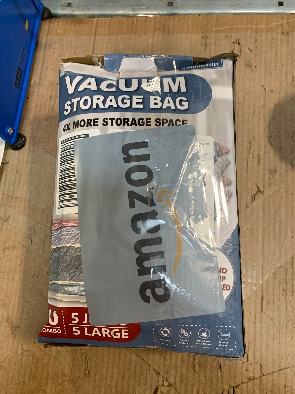 Photo 1 of 10 Pack Vacuum Storage Bags with Pump, 5 Jumbo and 5 Large Space Saver Vacuum Storage Bags, Vacuum Seal Bags for Clothing, Comfoters, Pillows, Blanket, Bedding