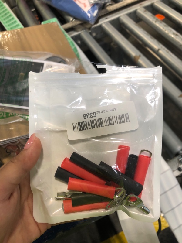 Photo 1 of 10PCS Tinned Copper Wire Lugs AWG 12-10,SC6-8 Battery Cable Ends Terminal Connectors with Heat Shrink Tubing (SC6-8)