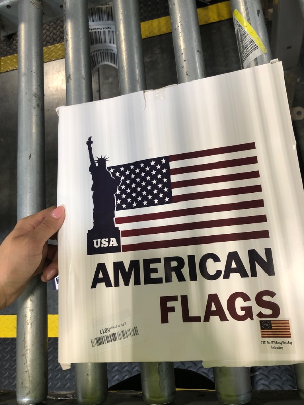 Photo 1 of AMZFLAG Tea Stained 1776 Betsy Ross Flag 3x5 ft, Embroidered Vintage 1776 Betsy Ross Flags for Outside, Heavy Duty Founding Fathers Bennington Revolution American Flag 4th of July