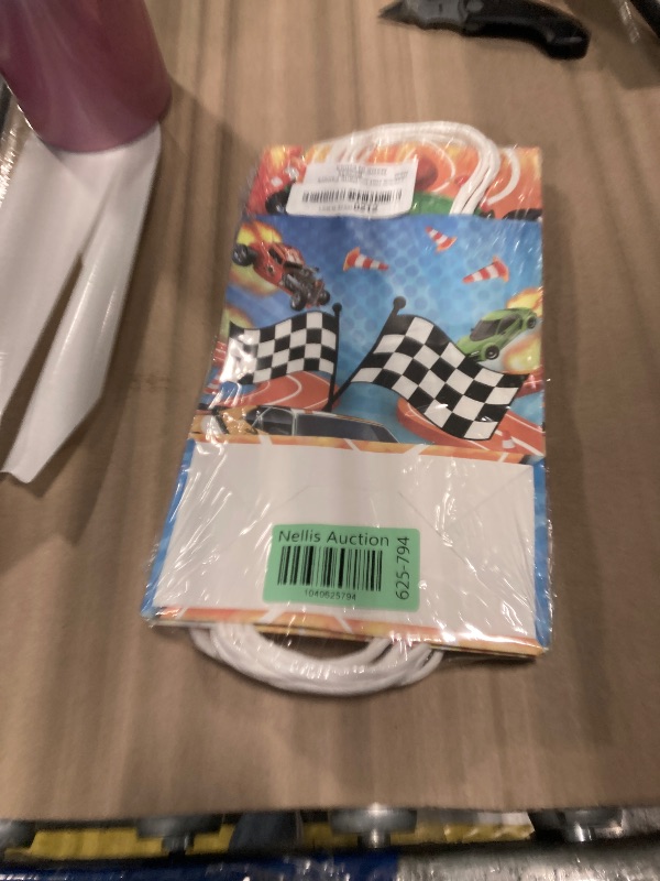 Photo 1 of 12PCS Hot Car Happy Birthday Party Favor Bags Wheels Car Party Supplies Race Car Party Treat Bags Hot Car Happy Birthday Game Party Gift Goodie Bags for Baby Shower Hot Car Wild Racer Party Favors