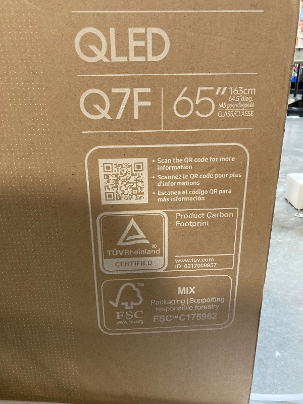 Photo 1 of Samsung 65-Inch Class QLED Q7F Series Samsung Vision AI Smart TV (2025 Model, 65Q7F) Quantum HDR, Object Tracking Sound Lite, Q4 AI Gen1 Processor, 4K upscaling, Gaming Hub, Alexa Built-in