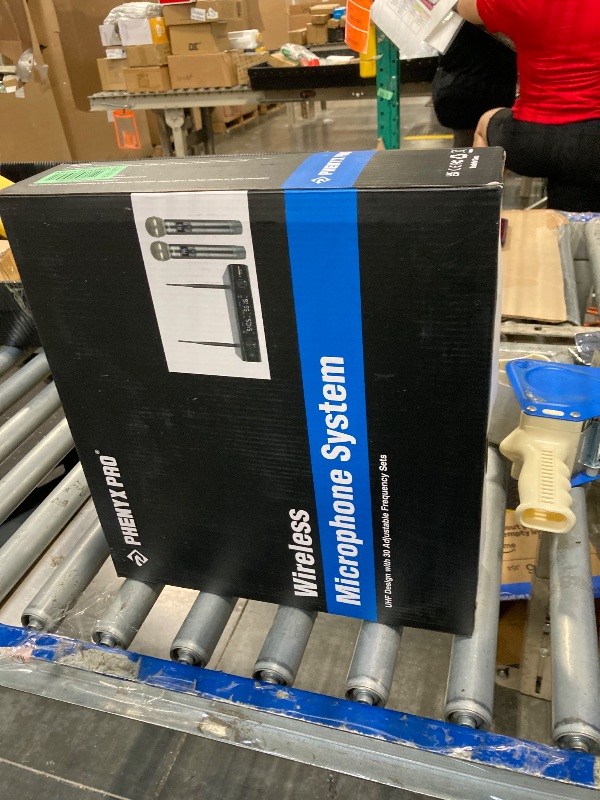 Photo 1 of Phenyx Pro Wireless Microphone System, Metal Wireless Mic Set, Handheld Cordless Dynamic Microphones for Singing, Karaoke, Church, 2x30 UHF Tunable Frequencies,200 ft Range (PTU-52-2H)