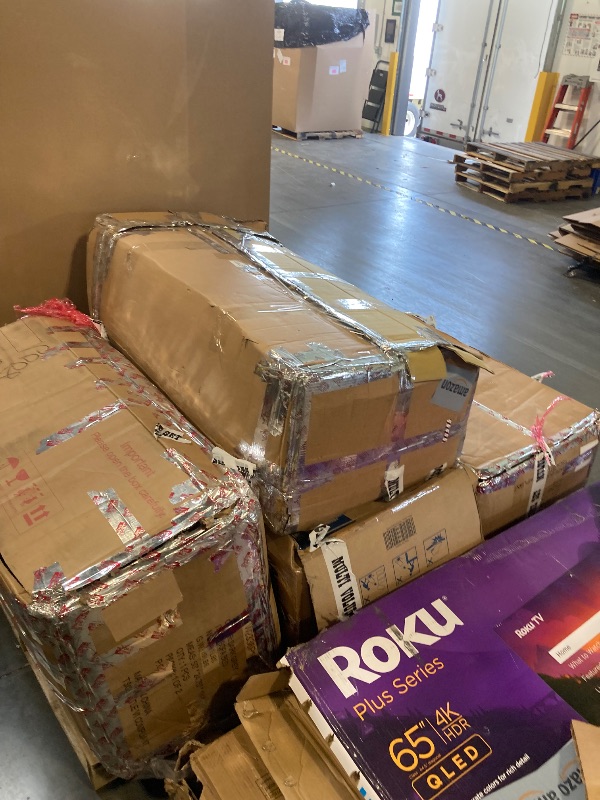 Photo 1 of ***Item comes in multiple extra large boxes*** ***Pick up with truck*** ***Stock photo is a similar item*** L-shape Pull out Sleeper Sofa Couch Bed, Dark Gray