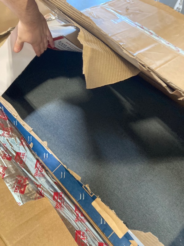 Photo 1 of ***Item comes in multiple extra large boxes*** ***Pick up with truck*** ***Stock photo is a similar item*** L-shape Pull out Sleeper Sofa Couch Bed, Dark Gray
