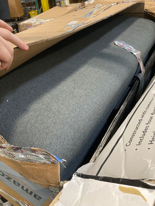 Photo 1 of ***Item comes in multiple extra large boxes*** ***Pick up with truck*** ***Stock photo is a similar item*** L-shape Pull out Sleeper Sofa Couch Bed, Dark Gray