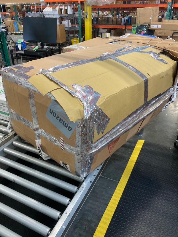 Photo 1 of ***Item comes in multiple extra large boxes*** ***Pick up with truck*** ***Stock photo is a similar item*** L-shape Pull out Sleeper Sofa Couch Bed, Dark Gray