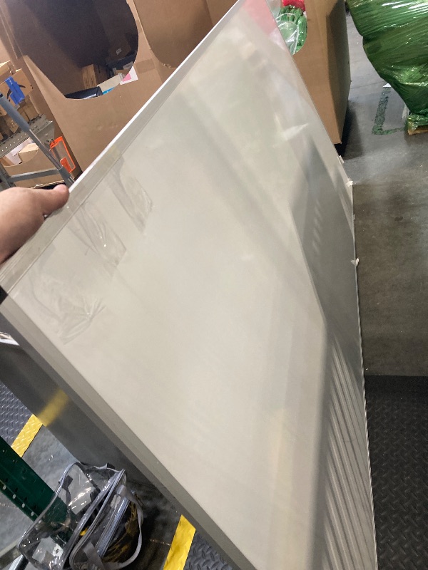 Photo 1 of ***missing a whiteboard and possibly some hardware*** VIZ-PRO Large Magnetic Dry Erase White Board for Wall, 96 X 48 inches, Pack of 2, 8' x 4' Aluminum Framed Whiteboard with Marker Tray for School Office Home