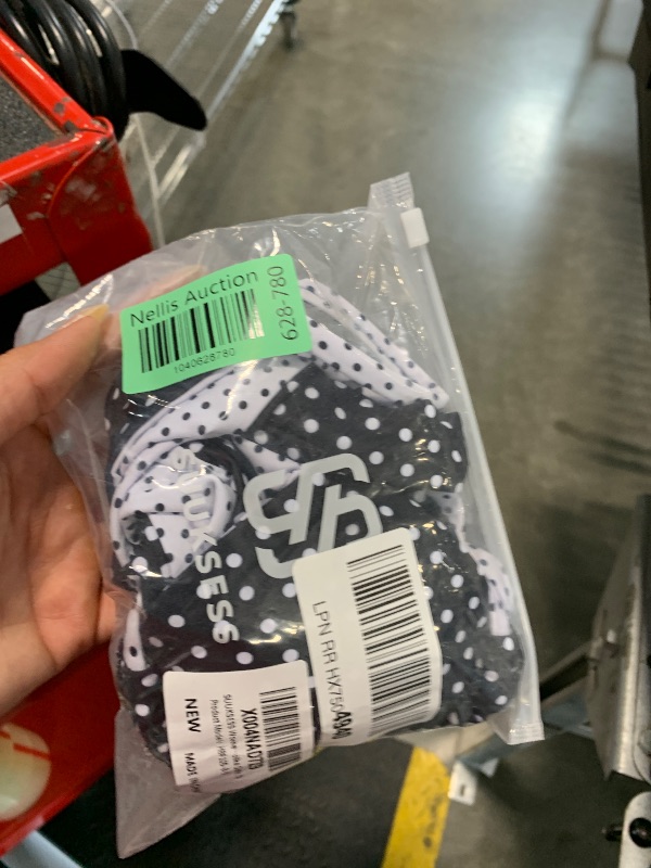 Photo 1 of **** ONLY ONE PCS MISSIGN PARTS *** SUUKSESS Women Cheeky Halter String Two Piece Bikini Sets Reversible Thong Triangle Swimsuit High Waisted Bathing Suit (Black White Polka Dots, S)