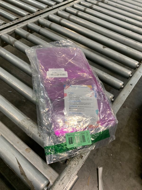 Photo 1 of 100 Pack Smell Proof Bags 6.3" x 9.4", Resealable Bags with Matte Window, Foil Pouch Stand Up Sealable Bags for Packaging(Purple)
