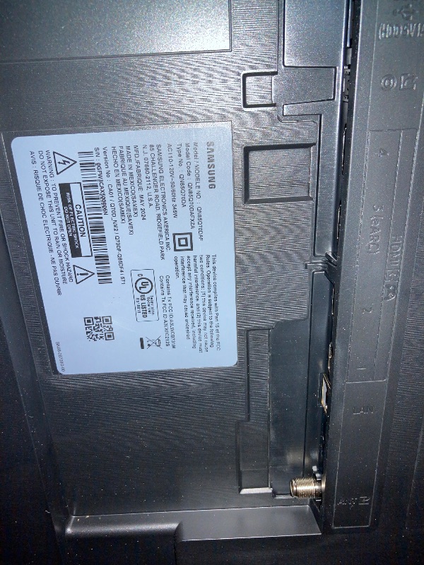 Photo 1 of **PARTS ONLY***Samsung 85-Inch Class QLED 4K Q70D Series Quantum HDR Smart TV with Object Tracking Sound Lite, Motion Xcelerator, Eye Comfort Mode, Gaming Hub, Alexa Built-in (QN85Q70D, 2024 Model)