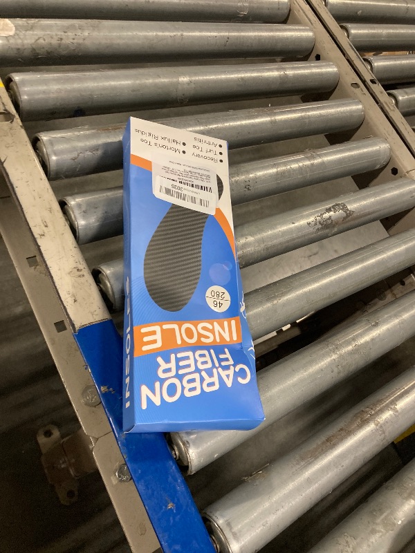 Photo 1 of 1 Pair Carbon Fiber Insole for Men Women Rigid Carbon Fiber Shoe Insert Carbon Fiber Foot Plate for Hallux Rigidus Limitus, Turf Toe?Morton's Toe (11.05” / 280mm - Men's 10.5 / Women's Size 11.5)