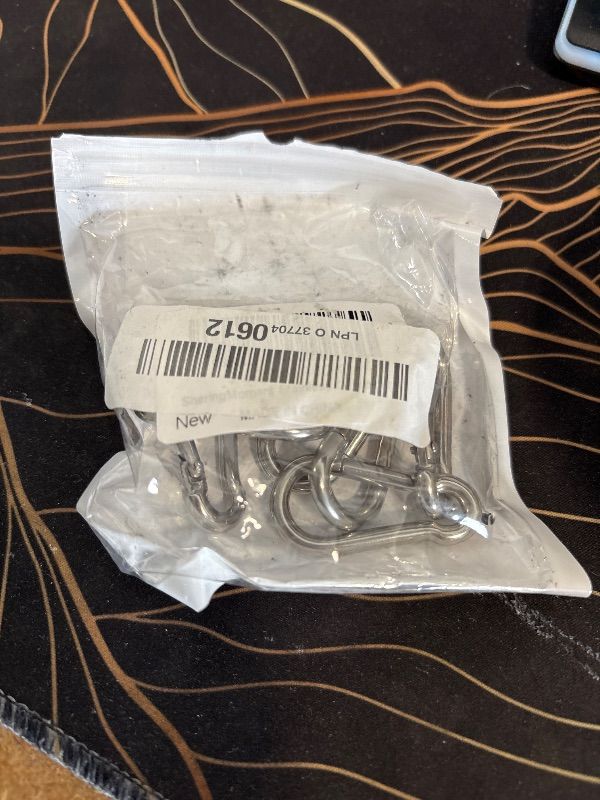 Photo 1 of 10PCS Stainless Steel Carabiners Caribeener Clips, 1.57 Inch Small Caribeaner Spring Snap Hooks, Heavy Duty Keychain Clip, Qick Link for Keys/Water Bottle/Pet Tags/Feeders/Flag Rigging/Hiking/Camping