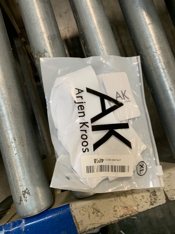 Photo 1 of  *** USED *** Arjen Kroos Men's Classic Solid Color Silky Jockstrap Underwear Jock Straps Athletic Supporter,WHITE-AK7009,X-Large