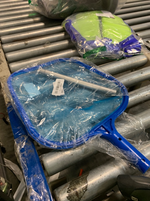 Photo 1 of ***POLE MISSING***
GKanMore Pool Skimmer Net with 5 Sections 47" Detachable Pole, Leaf Skimmer Mesh Rake Net for Spa Pond Swimming Pool, Pool Cleaner Supplies and Accessories