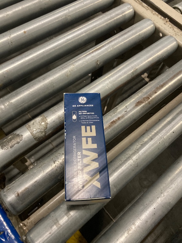 Photo 1 of GE XWFE Refrigerator Water Filter, Genuine Replacement Filter, Certified to Reduce Lead, Sulfur, and 50+ Other Impurities, Replace Every 6 Months for Best Results, Pack of 1