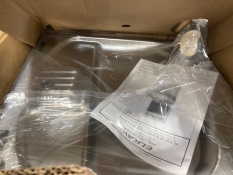 Photo 1 of **NEW-2 BOX SET BUT ONLY BOX 1 OF 2 IS PRESENT-MISSING BOX 2 OF 2-SELLING FOR PARTS ONLY**
Elkay LZO8WSLK EZH2O Bottle Filling Station and Cooler, Light Gray Granite