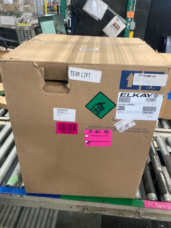 Photo 1 of **NEW-2 BOX SET BUT ONLY BOX 1 OF 2 IS PRESENT-MISSING BOX 2 OF 2-SELLING FOR PARTS ONLY**
Elkay LZO8WSLK EZH2O Bottle Filling Station and Cooler, Light Gray Granite