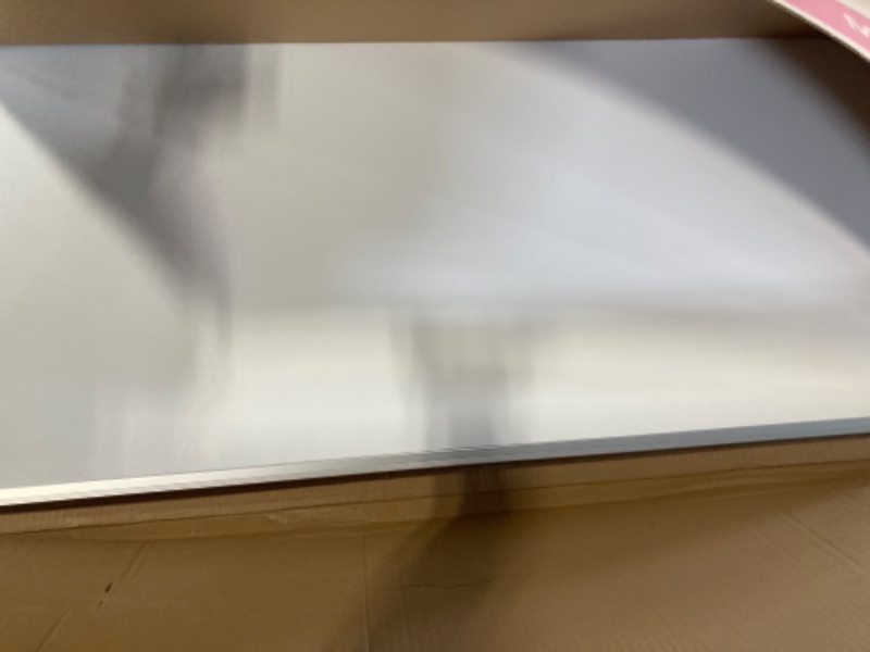 Photo 1 of **NEW OPEN BOX**
VIZ-PRO Double-Sided Mobile Whiteboard, 48 x 36 Inches, Magnetic Rolling Dry Erase White Board on Wheels with Aluminium Frame and Stand