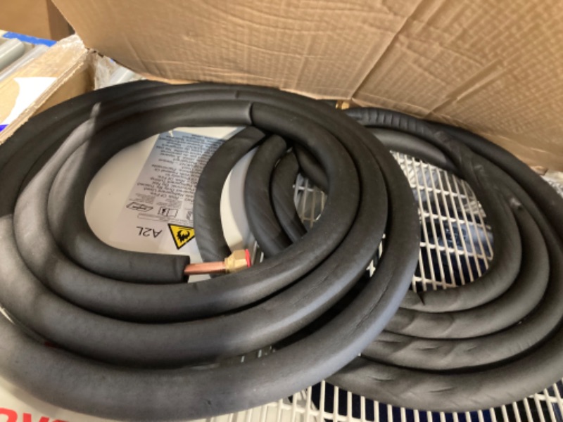 Photo 1 of **MISSING THE PART THAT GOES ON THE WALL INSIDE**
TURBRO 12,000 BTU Ductless Mini Split AC with Heat Pump, Inverter Compressor, 20 SEER2, 115V, R32 Refrigerant, Pre-charged Evaporator, WiFi-Enabled, Works with App, AHRI Certified, Finnmark Series