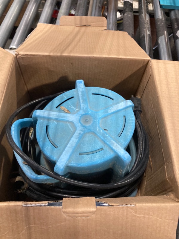 Photo 1 of **HEAVILY USED**Little Giant APCP-1700 115-Volt, 1/3 HP, 1745 GPH, Automatic, Submersible, Swimming Pool Cover Pump with 25-Ft. Cord, Light Blue, 577301