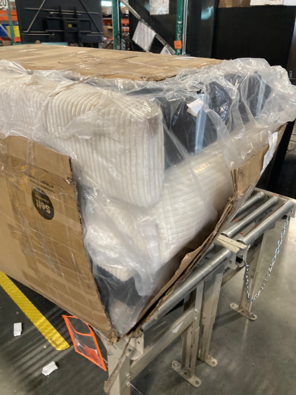 Photo 1 of **dirty**
Kidirect 87in Corduroy Couch, Sofas for Living Room No Tool Assembly, Comfy Couches for Living Room 21in Deep Seats, Oversized Loveseat Sofa with 2 Pillows, 3 Seater Couch for Bedroom, Beige Sofa