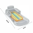 Photo 1 of **similar item**
White Inflatable Armchair Pool Lounger With Headrest Armrest Swimming Float Bed For Adults Durable Portable Blow Up Furniture Outdoor Water Relaxation #I30GL
