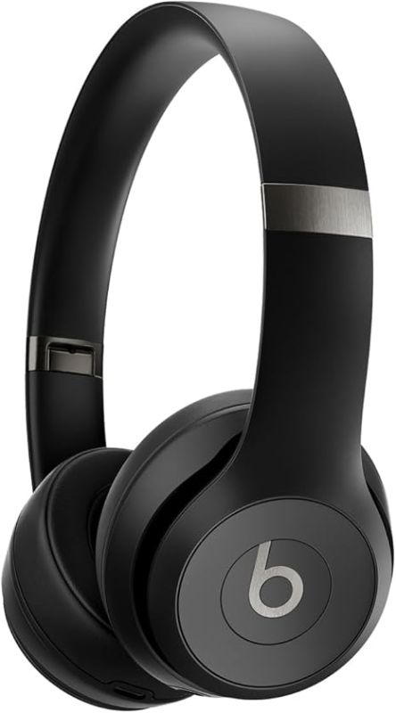 Photo 1 of Beats Solo 4 - Wireless Bluetooth On-Ear Headphones, Apple & Android Compatible, Up to 50 Hours of Battery Life - Matte Black
