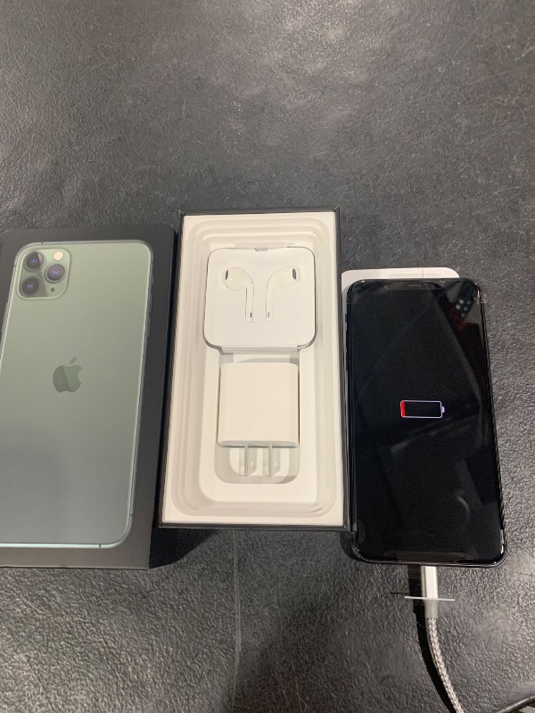 Photo 2 of Apple iPhone 11 Pro Max [64GB, Midnight Green] + Carrier Subscription [Cricket Wireless]