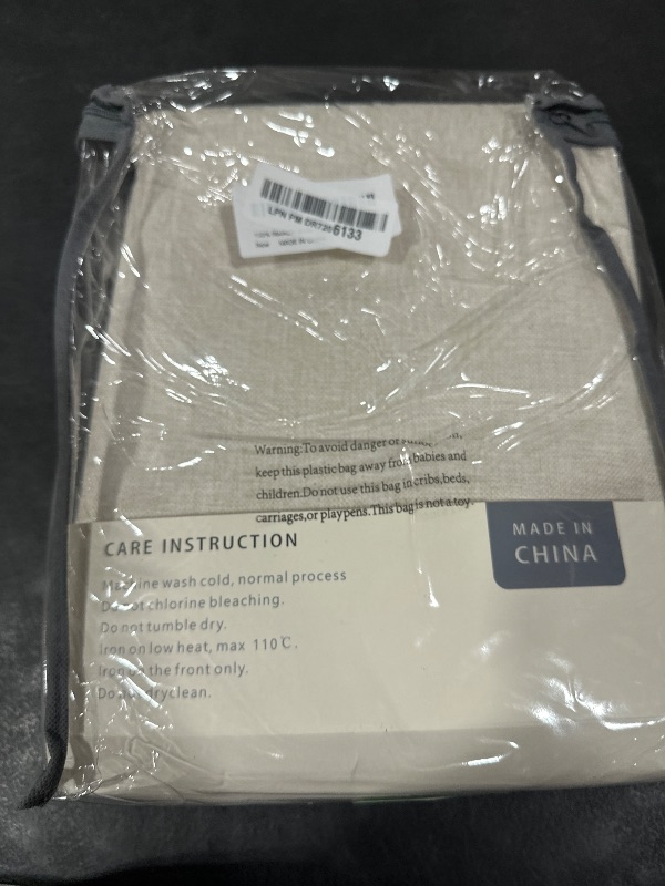 Photo 1 of 100% Blackout Shield Linen Blackout Curtains for Bedroom 108 Inches Long, Back Tab/Rod Pocket Living Room Drapes, Thermal Insulated Blackout Curtains 2 Panels Set, 50" W x 108" L,Cream