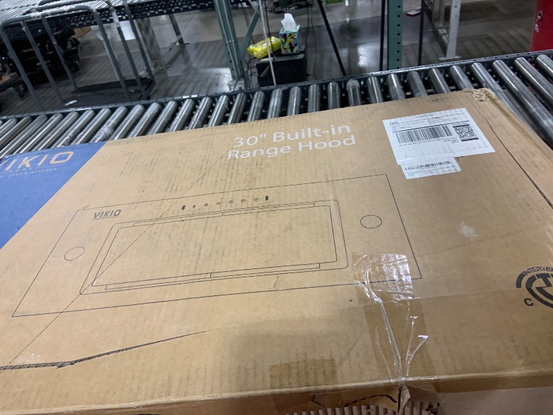 Photo 1 of Range Hood Insert 30 Inch - Built-in 900 CFM Ducted/Ductless Range Hood with 3 Speed Fan, Black Stainless Steel & Tempered Glass with Gesture Sensing &Touch Control for Over Kitchen Stove