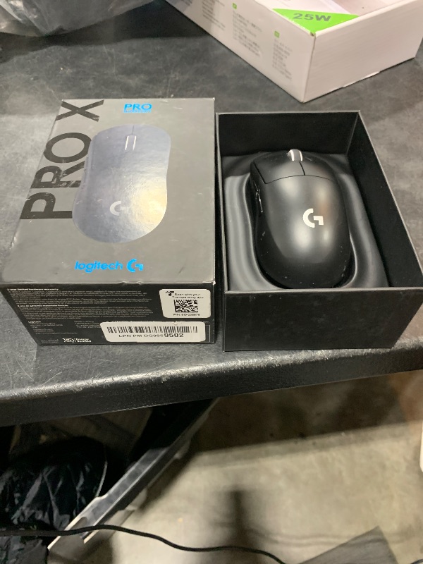 Photo 1 of Logitech G PRO X SUPERLIGHT Wireless Gaming Mouse, Ultra-Lightweight, HERO 25K Sensor, 25,600 DPI, 5 Programmable Buttons, Long Battery Life, Compatible with PC / Mac - Black