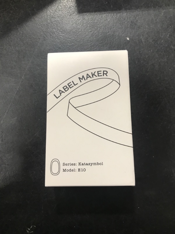 Photo 1 of SUPVAN E10 Bluetooth Label Maker Machine with Tape, Continuous Waterproof Label, Versatile App with 35 Fonts and 1k+ Icons, Inkless Labeler for Home, Kitchen, School, Office Organization, Black