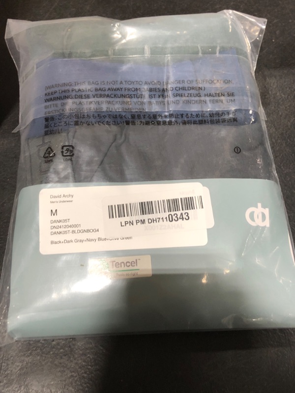 Photo 1 of DAVID ARCHY Men's Underwear Micro Modal Dual Pouch Trunks Support Ball Pouch Bulge Enhancing Boxer Briefs for Men 3 or 4 Pack(M,Black/Dark Gray/Navy Blue/Olive Green)