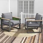 Photo 1 of Patio Chair with Cushions (Set of 2)
