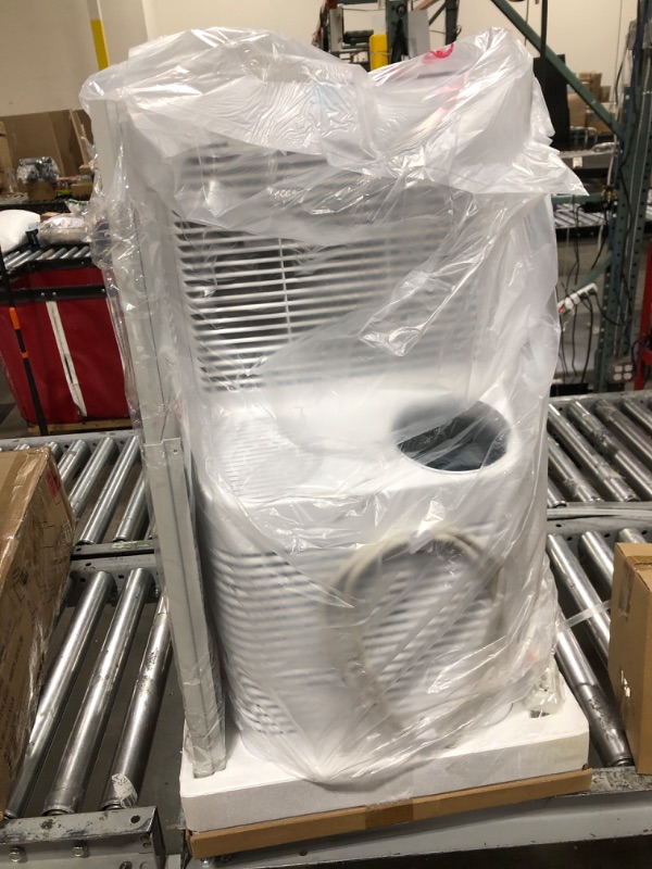 Photo 2 of GE 14,000 BTU Portable Air Conditioner for Medium Rooms up to 550 sq ft. (9,850 BTU SACC), Wi-Fi Enabled, 3-in-1 with Dehumidify, Fan, and Auto Evaporation, Included Window Installation Kit