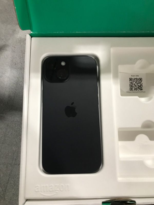 Photo 1 of Apple iPhone 15, 128GB, Black - Unlocked (Renewed Premium)