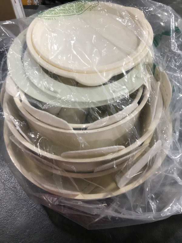 Photo 1 of CAROTE 15pcs Ceramic Cookware Set, Pots and Pans Set Non Stick, Induction Kitchen Cookware Sets, Non Stick RV Cookware Set with Detachable Handle, Dishwasher/Oven Safe Cookware Set, Cream White