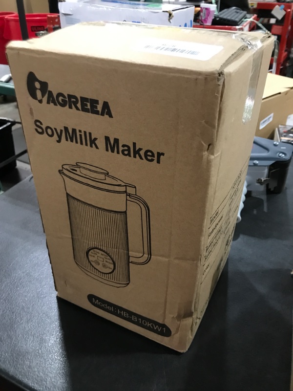 Photo 2 of IAGREEA 35 oz Nut Milk Maker with 10 Blades, Automatic Homemade Almond, Oat, Soy, Plant-Based Milk and Dairy Free Beverages, Almond Maker, Self-cleaning, Keep Warm/12-Hour Delay